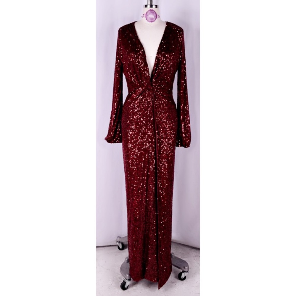 Fashion Nova Sequins Maxi Dress - Picture 3 of 4